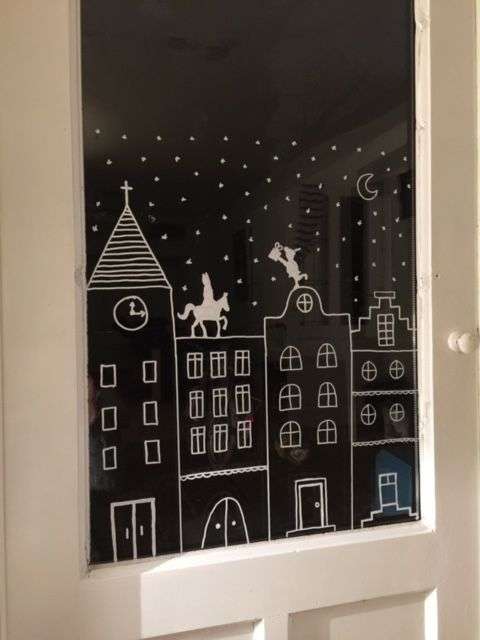 Raamtekening Sinterklaas